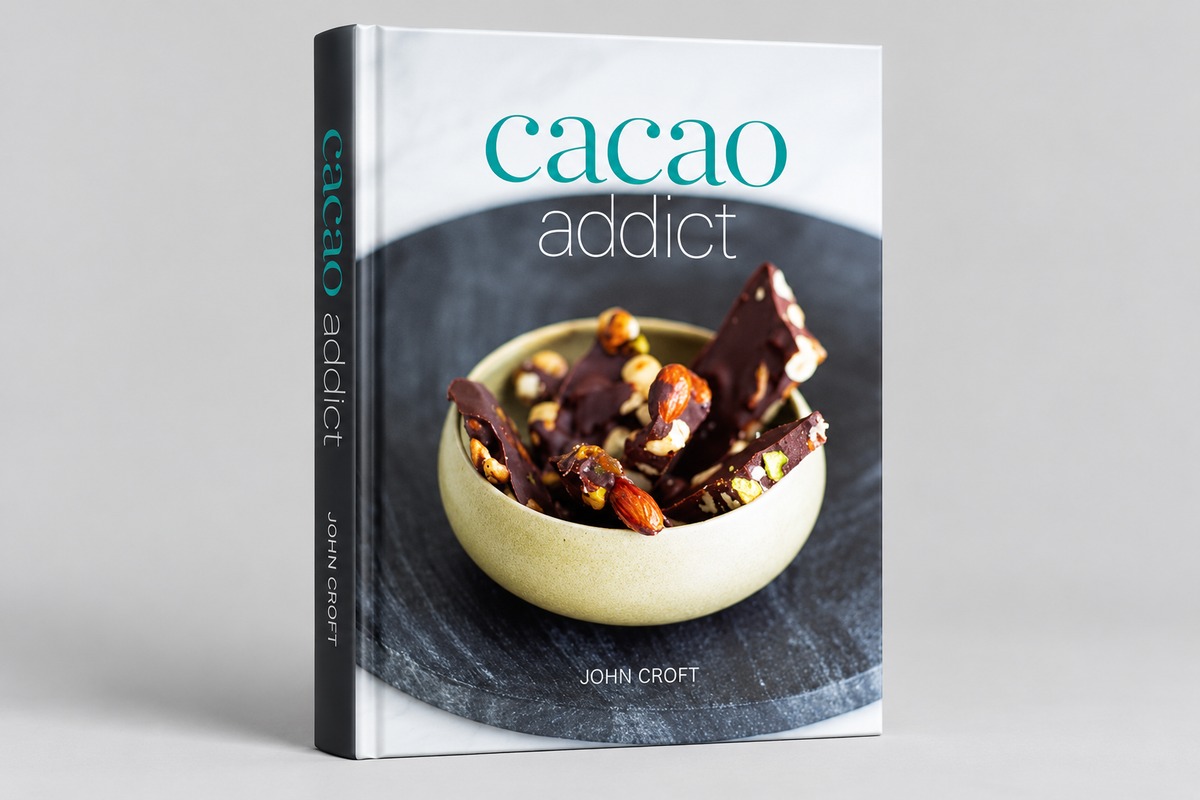 Cacao Addict by John Croft hardcover book render
